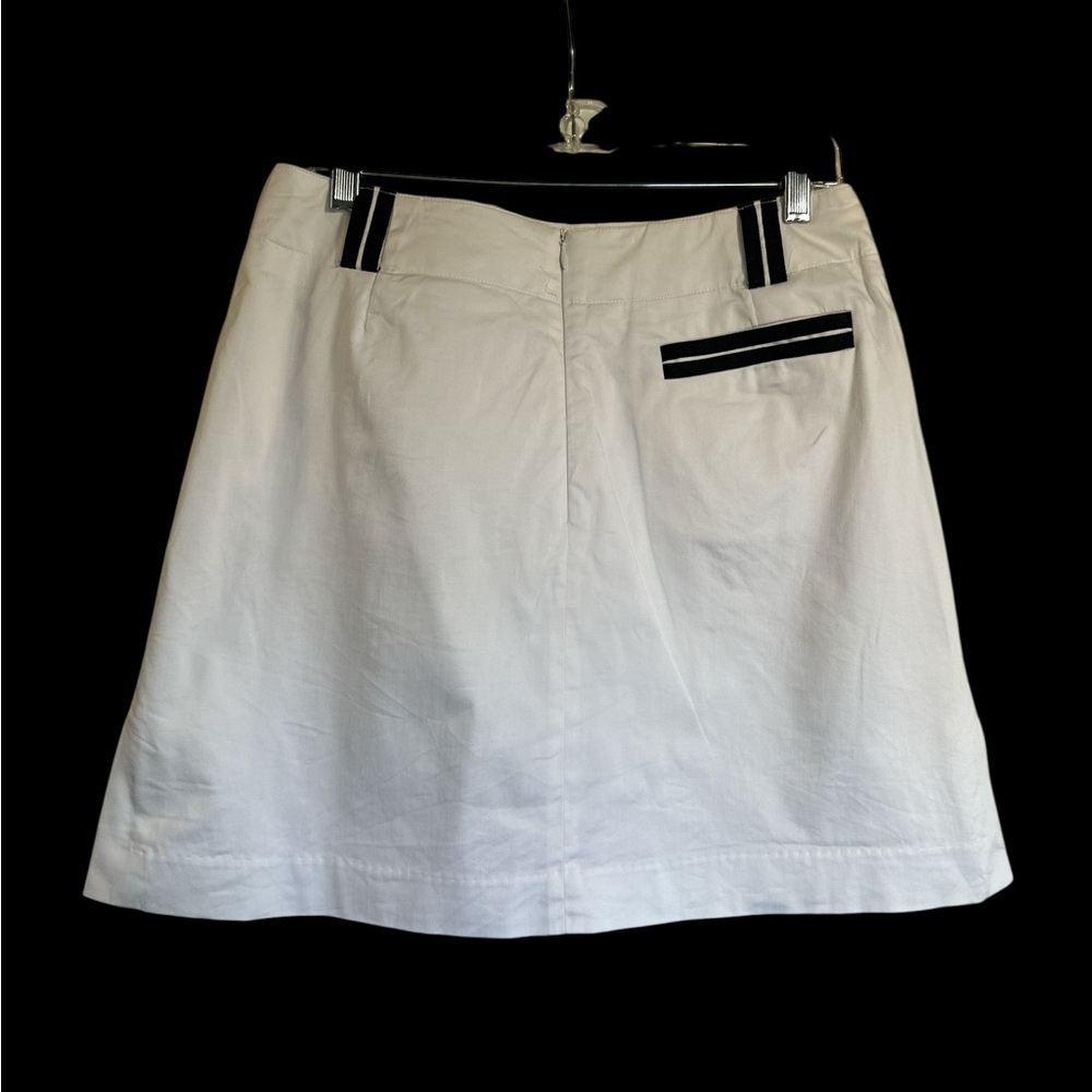 Sport Haley White Skirt with Black Stripes - Picture 2 of 5